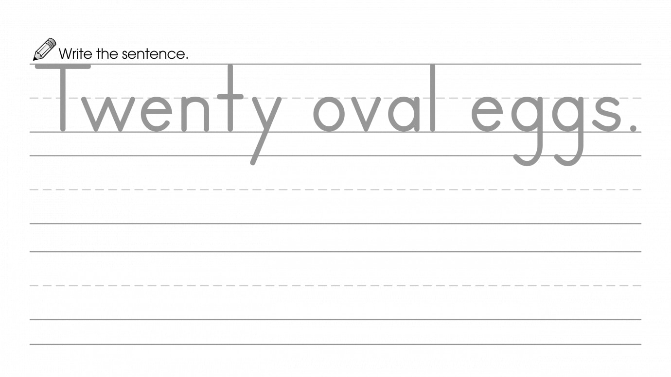 Write about Twenty, then Draw & Color the Picture