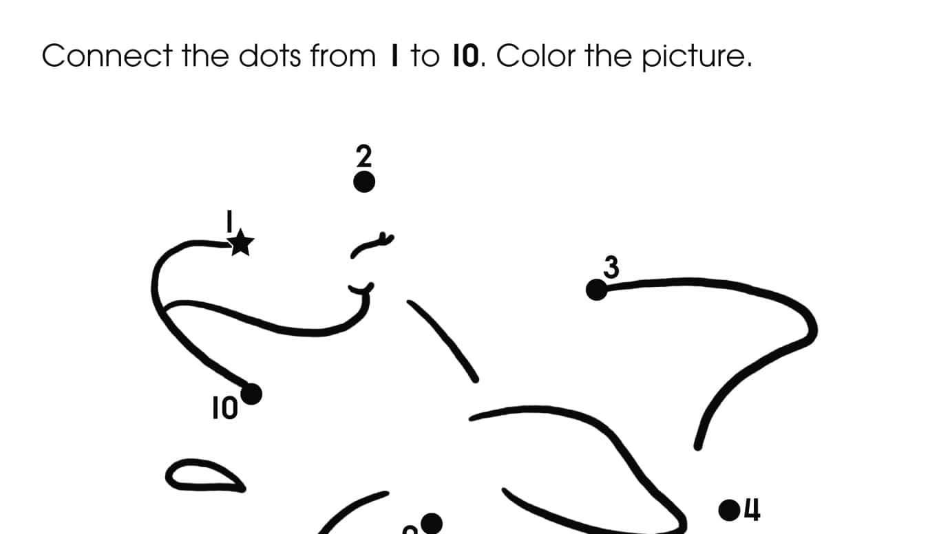 Dot-To-Dots 1-10 Dolphin