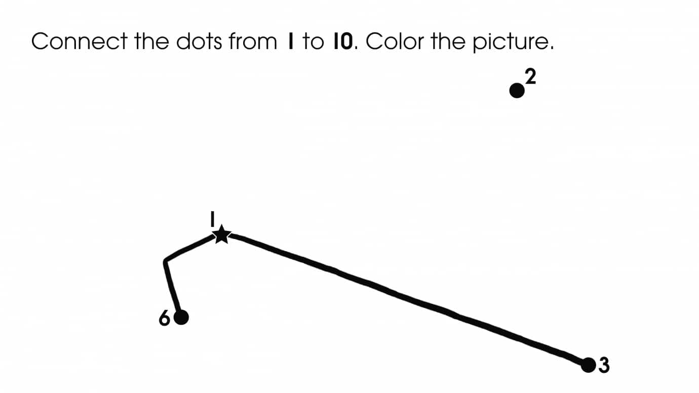 Dot-To-Dots 1-10 Kite