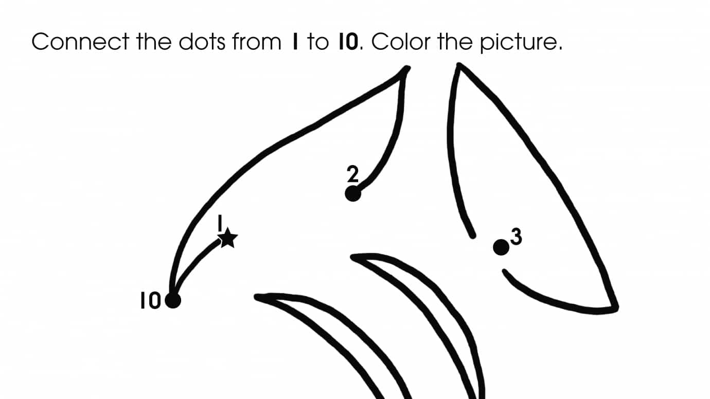 Dot-To-Dots 1-10 Fish