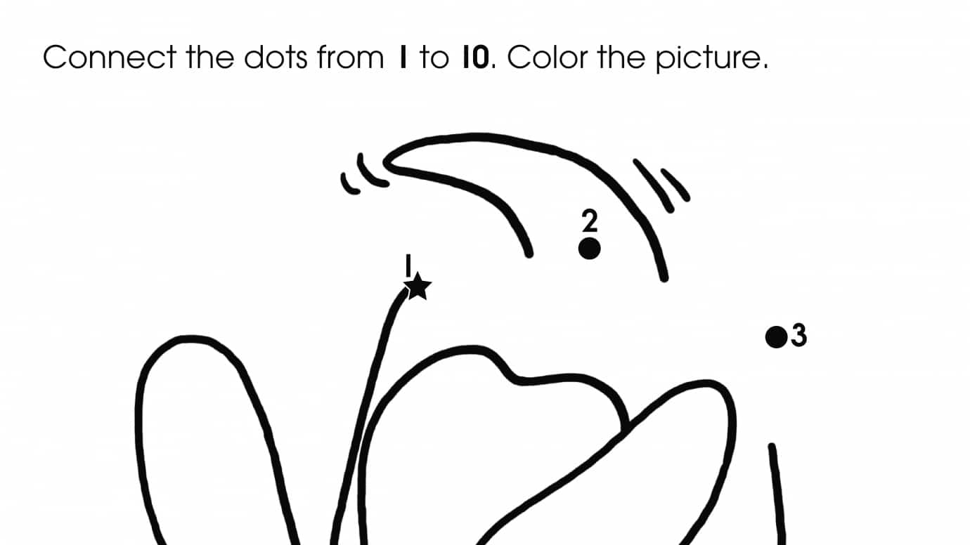 Dot-To-Dots 1-10 Dog