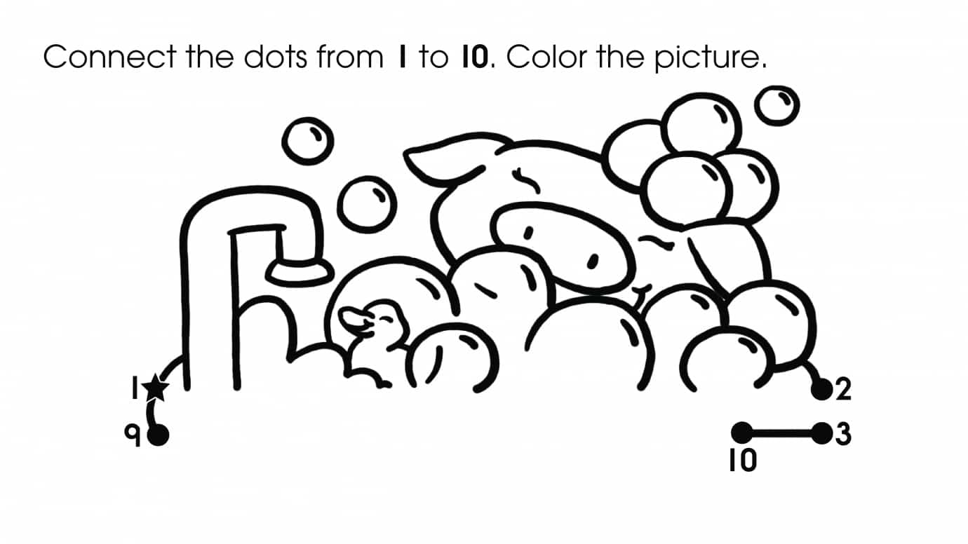 Dot-To-Dots 1-10 Bubblebath