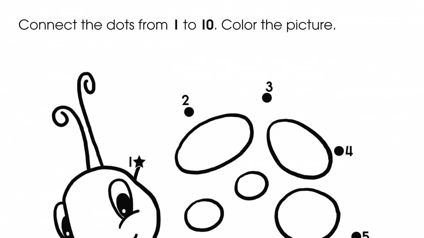 Dot-To-Dots 1-10 Ladybug