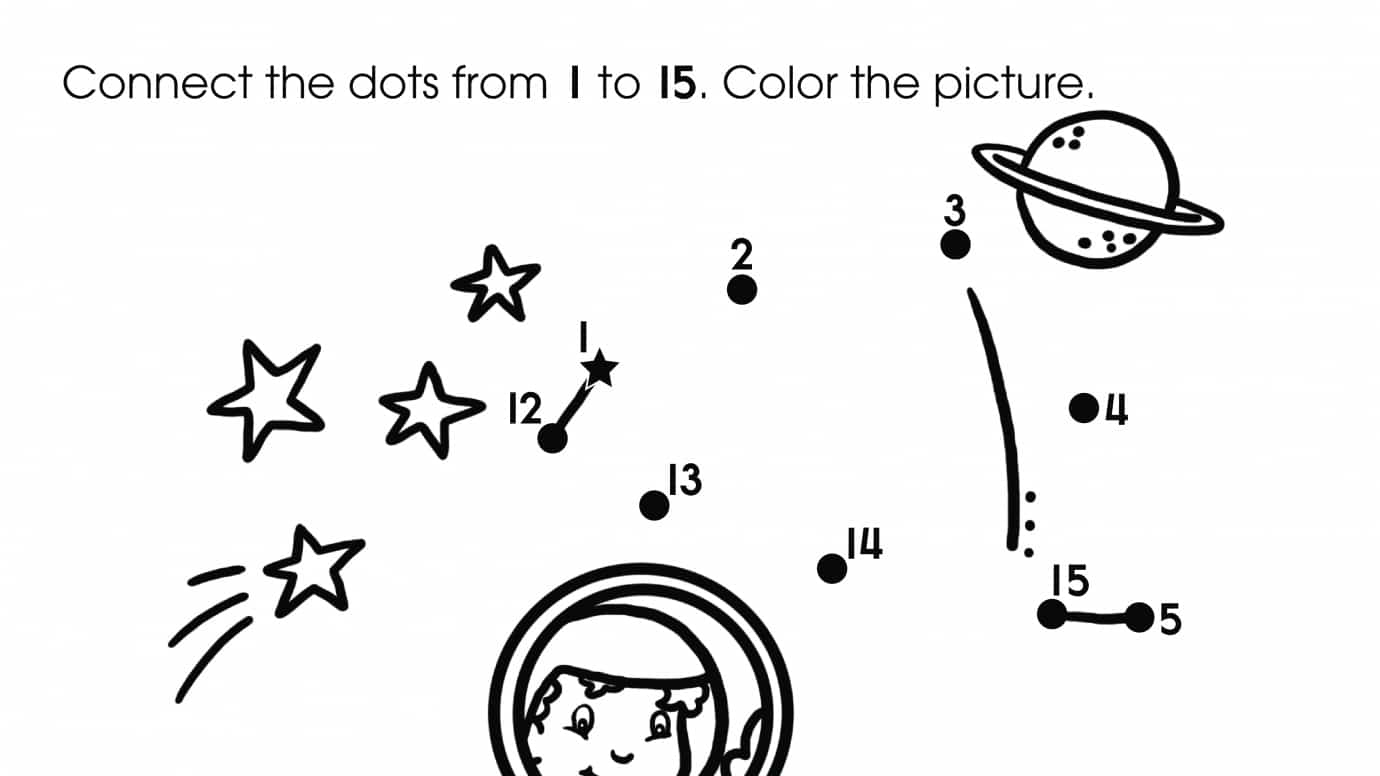 Dot-To-Dots 1-15 Rocket