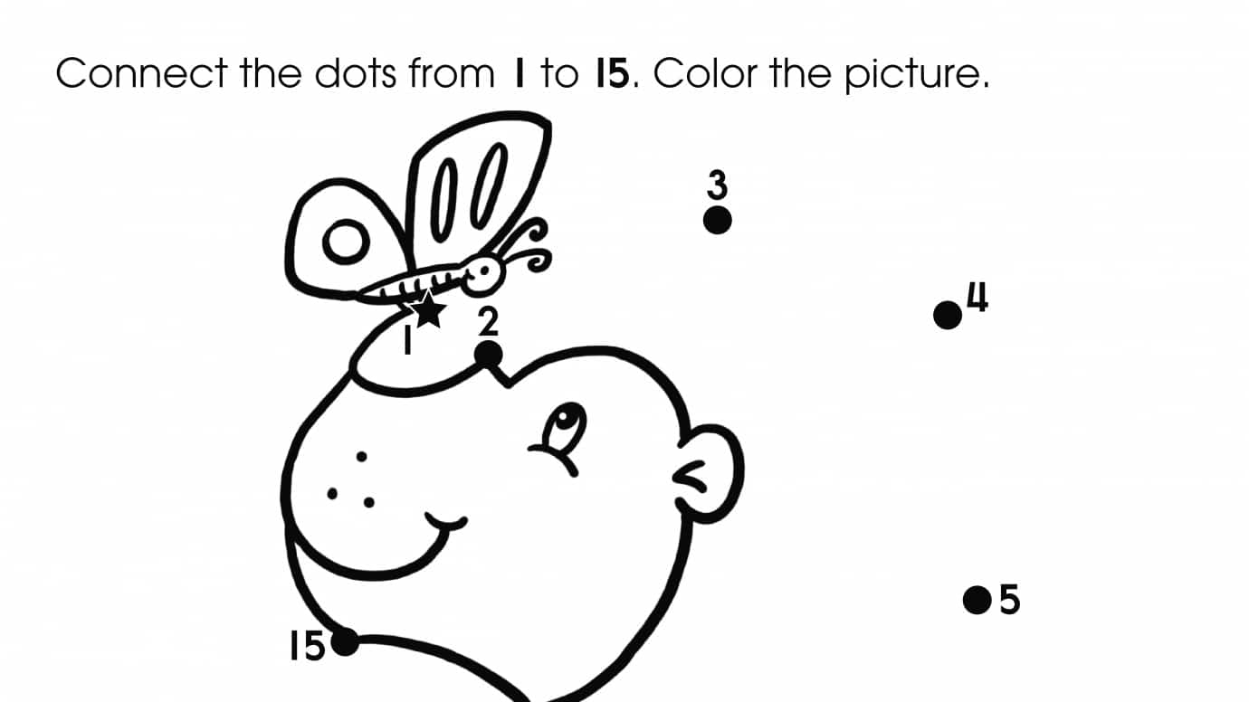 Dot-To-Dots 1-15 Lion