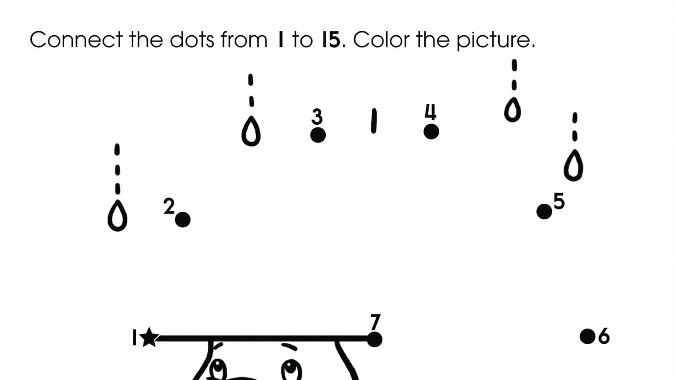 Dot-To-Dots 1-15 Duck