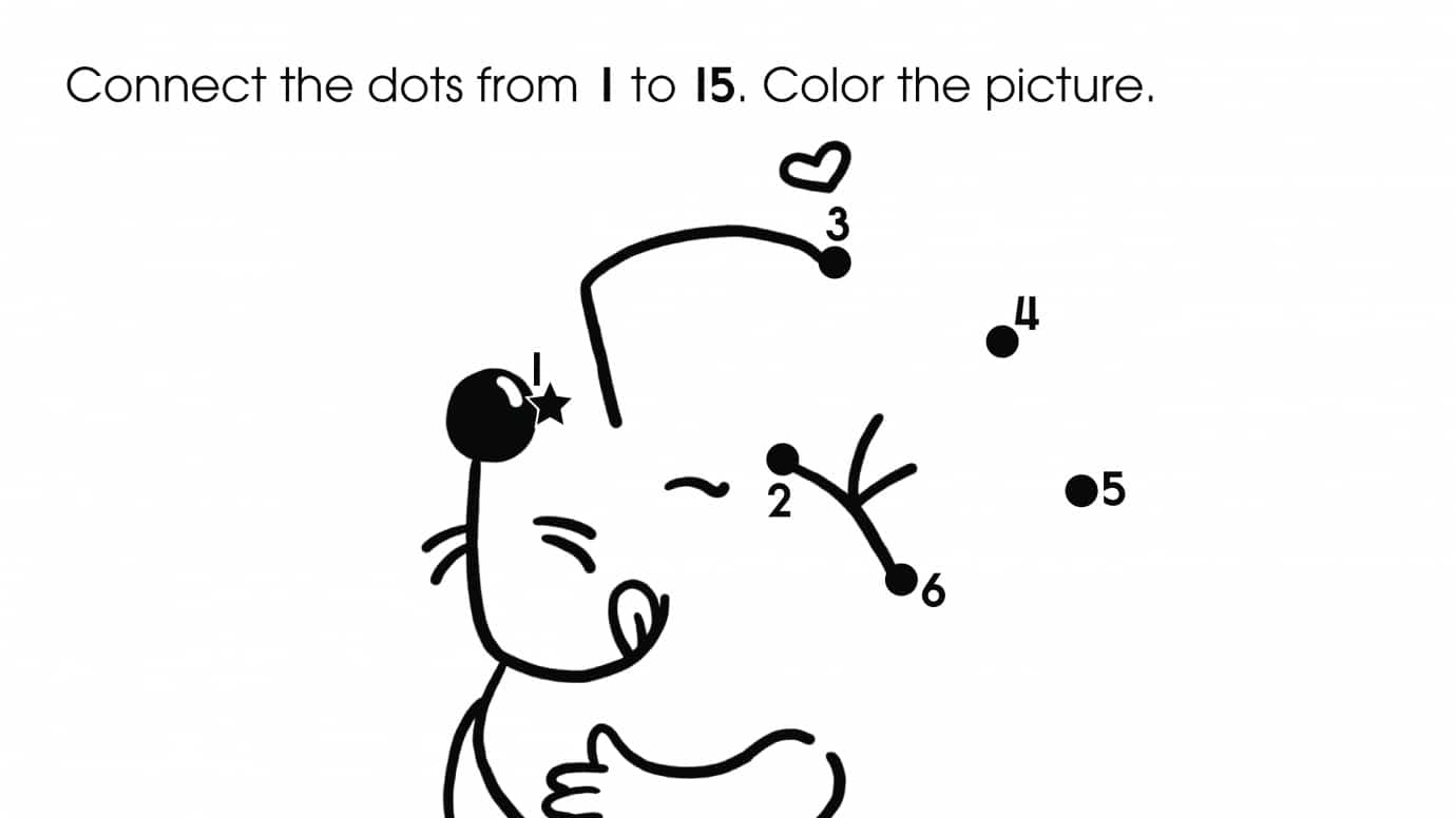 Dot-To-Dots 1-15 Mouse