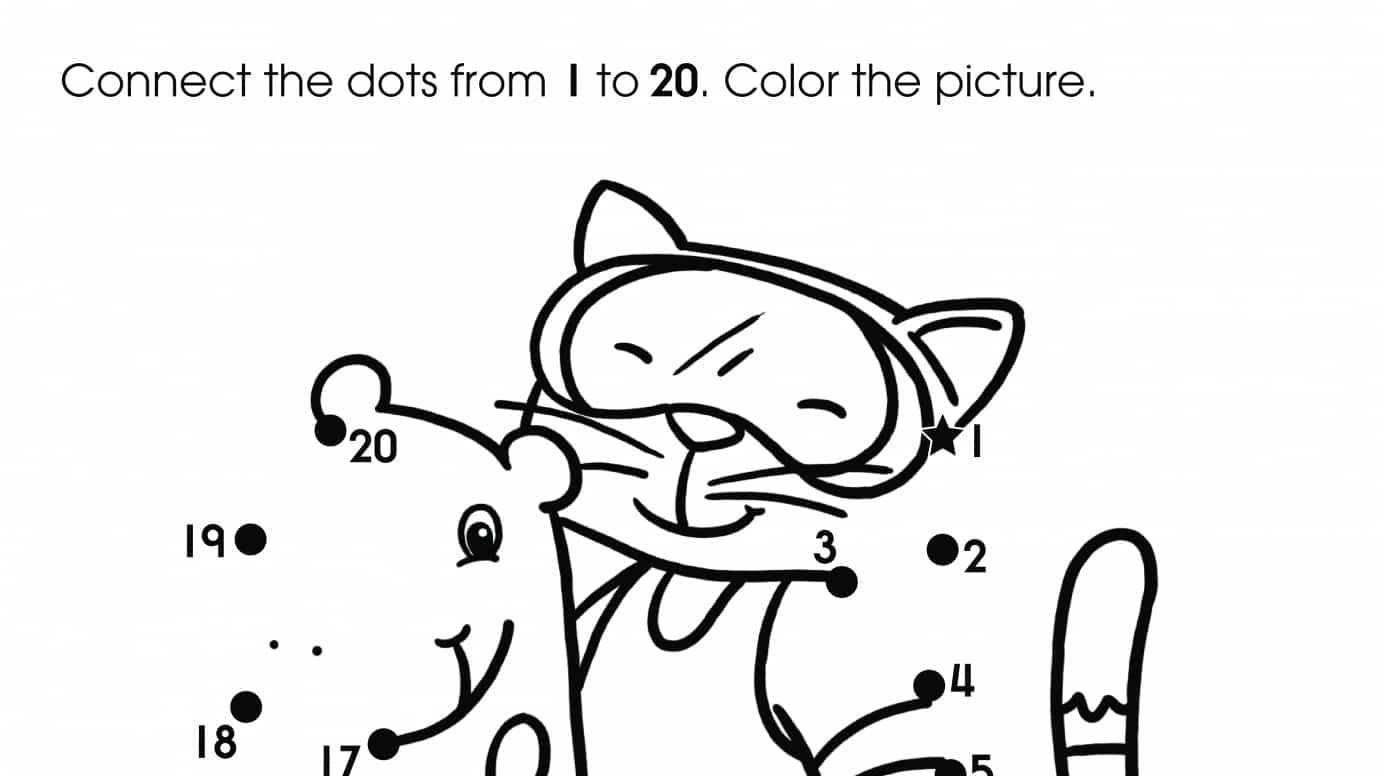 Dot-To-Dots 1-20 Pool Toy