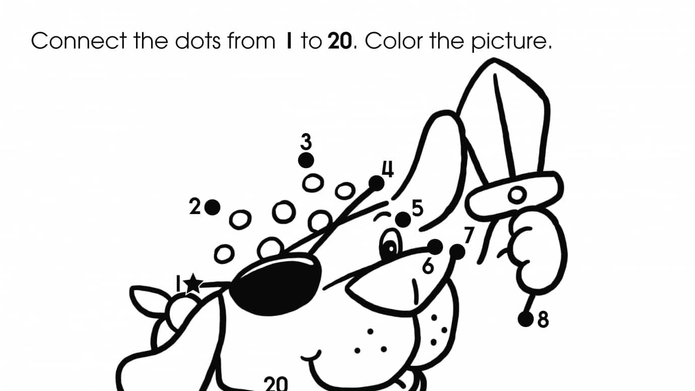 Pittsburgh Pirates Logo dot to dot printable worksheet - Connect The Dots