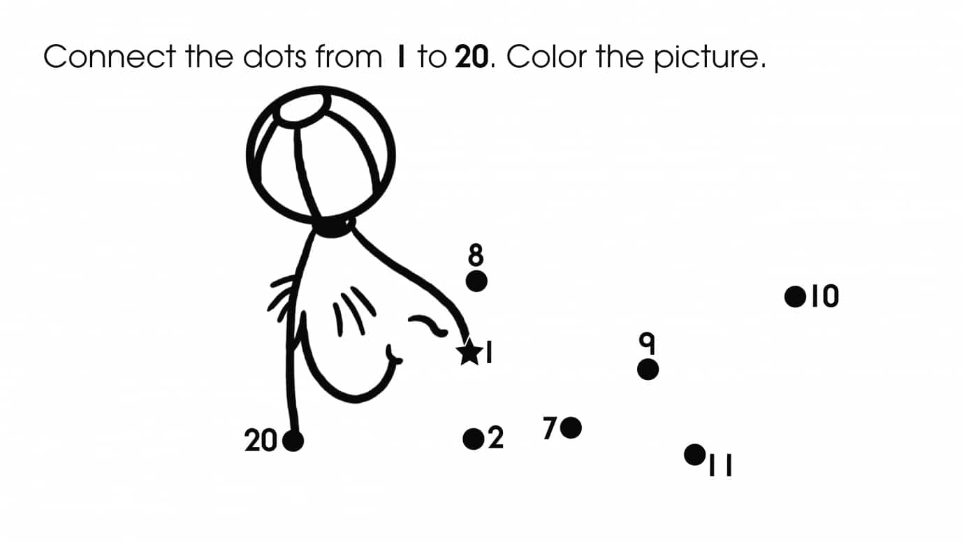 22+ Connect The Dots 1 20 Worksheets - Free Coloring Pages