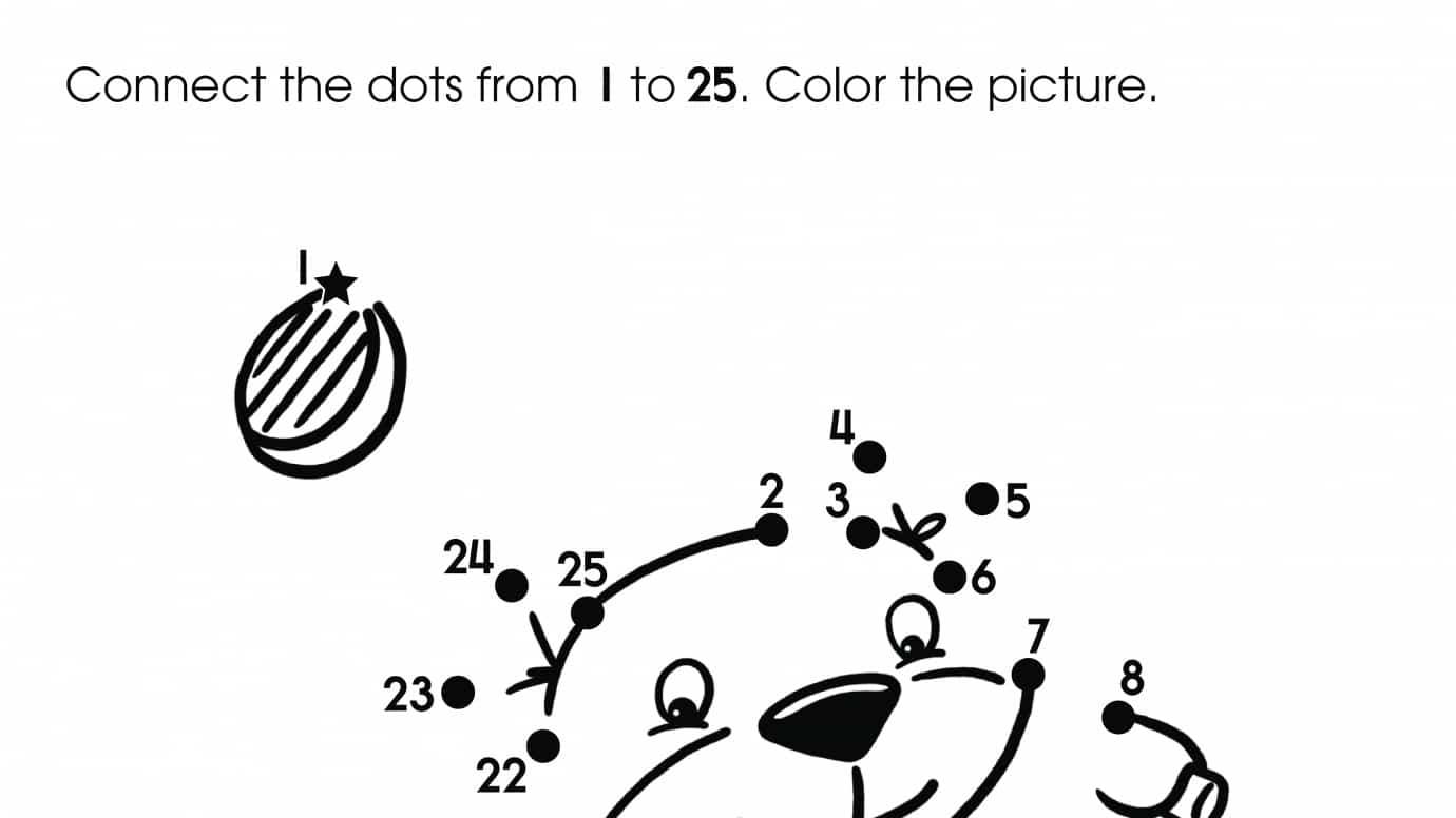Dot-To-Dots 1-25 Golfer