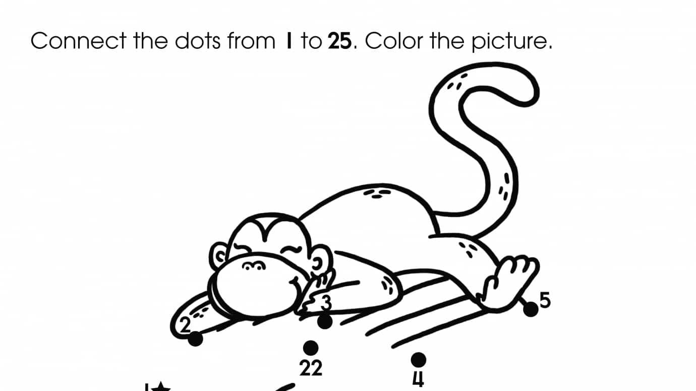 Dot-To-Dots 1-25 Elephant