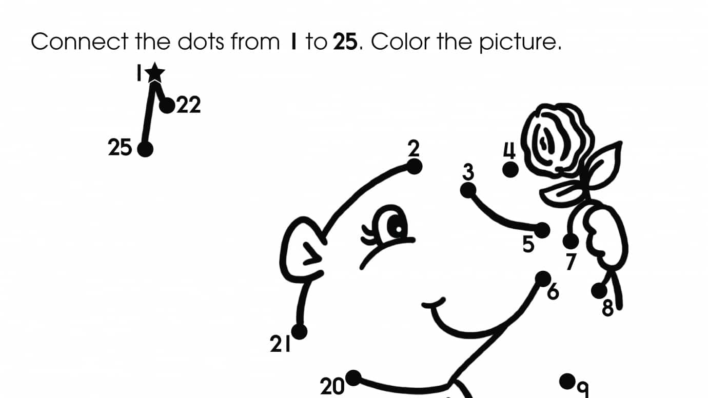 Dot-To-Dots 1-25 Princess