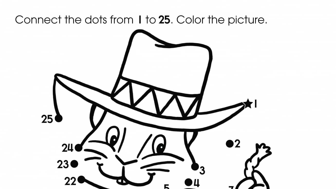 Dot-To-Dots 1-25 Cowboy