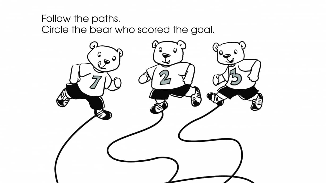 Soccer Bears Spaghetti Maze