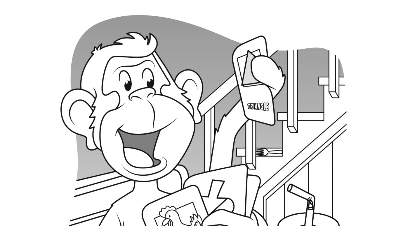 Hidden Pictures Learning Monkey