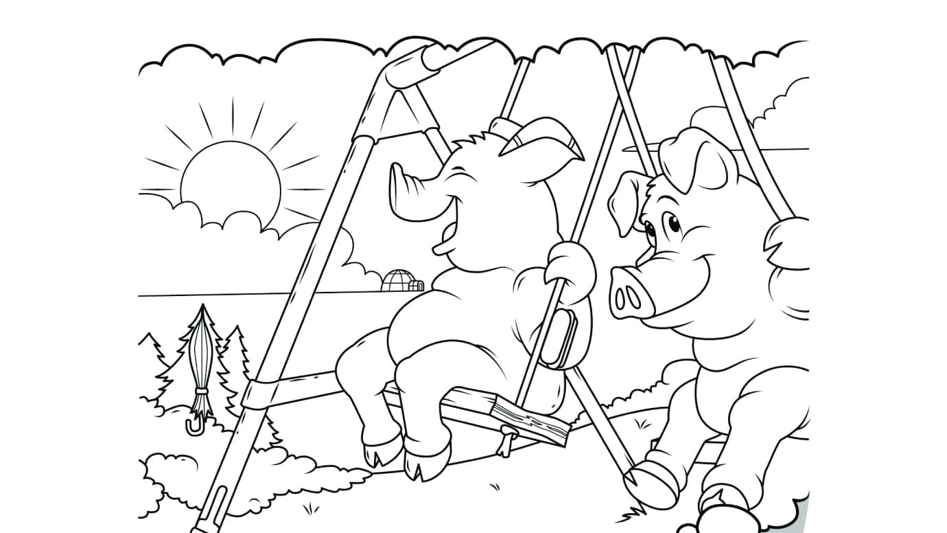 Hidden Pictures Playful Pig