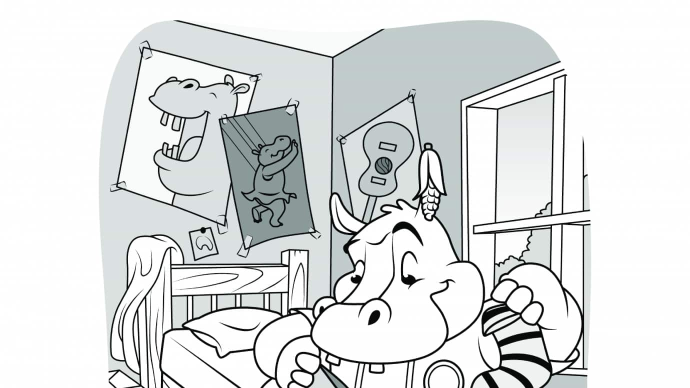 Hidden Pictures Hippo in the House
