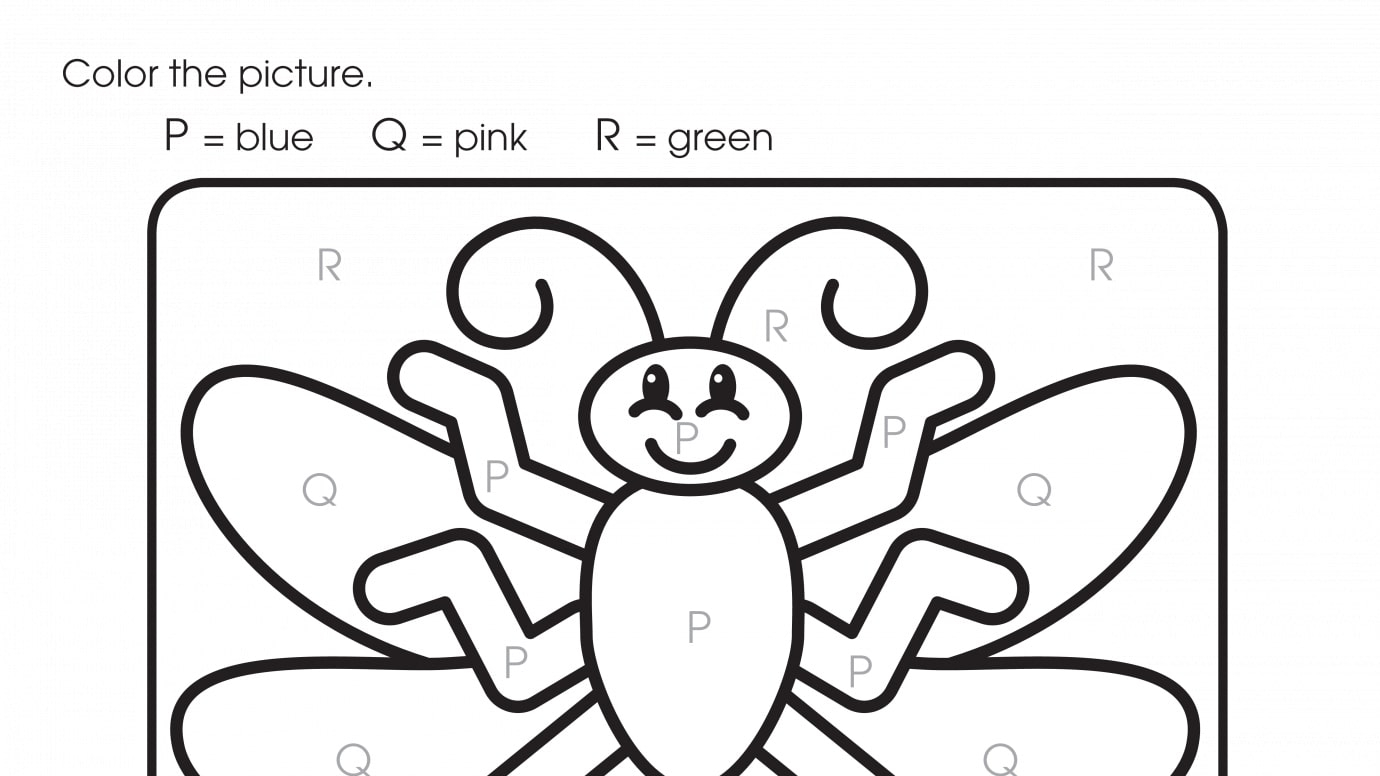 Color By Letters P, Q, R
