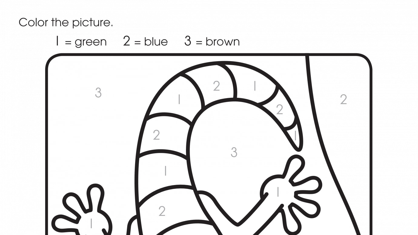 Color By Numbers 1, 2, 3
