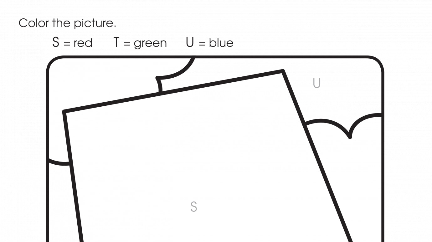 Color By Letters S, T, U