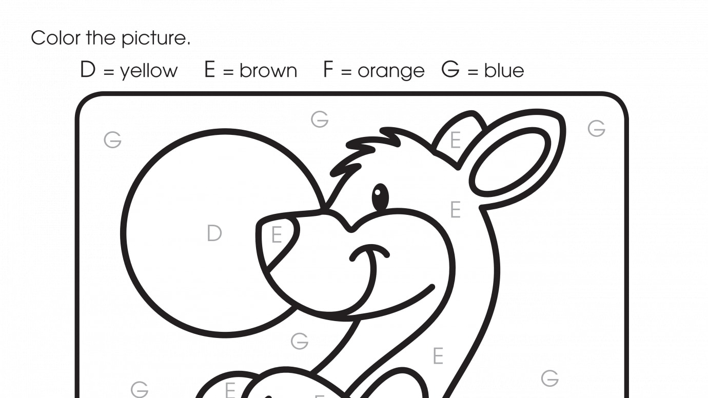 Color By Letters D, E, F, G