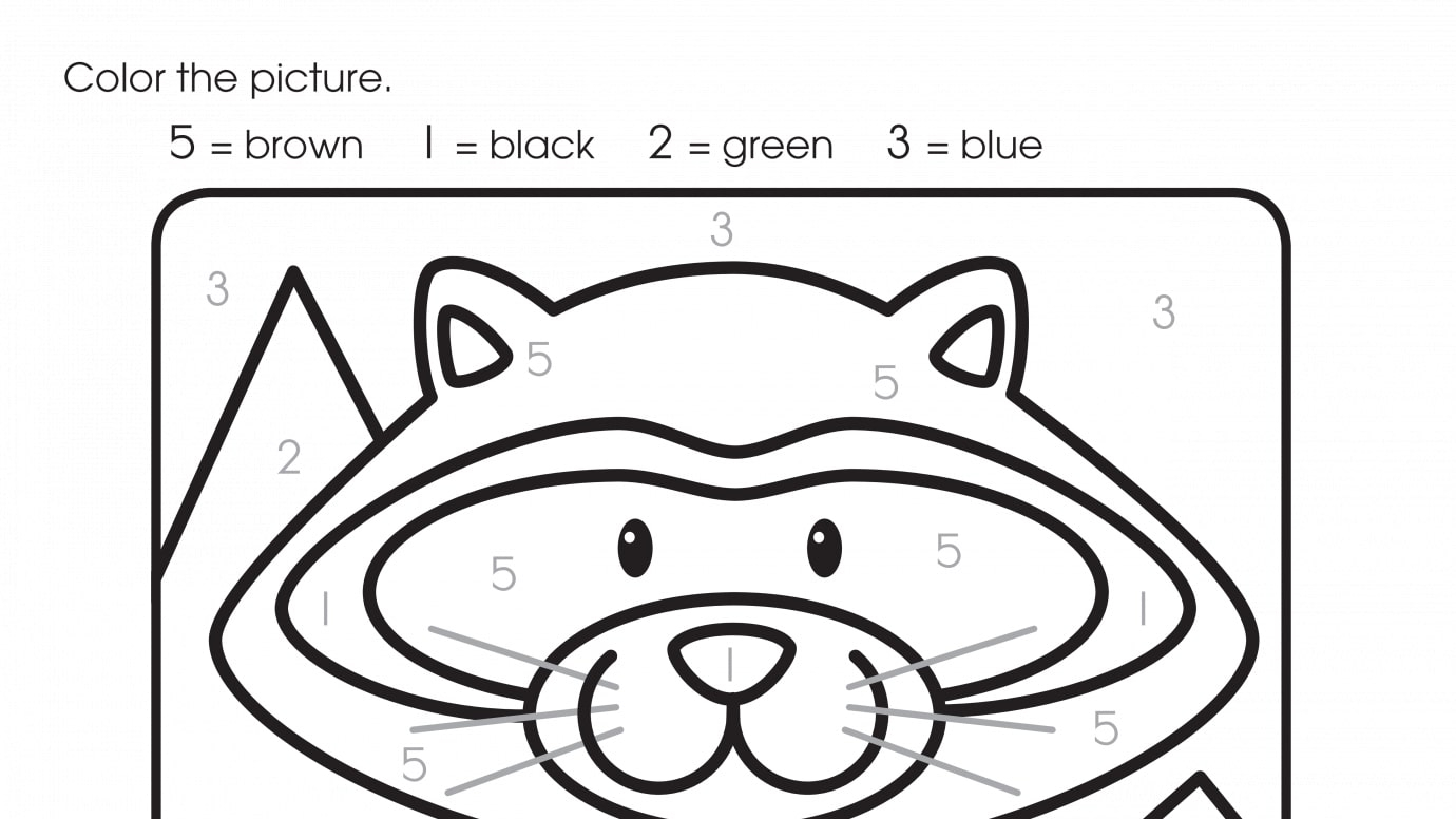 Color By Numbers 5, 1, 2, 3
