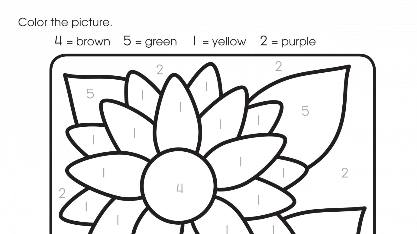 Color By Numbers 4, 5, 1, 2