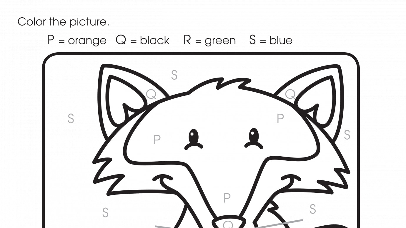 Color By Letters P, Q, R, S