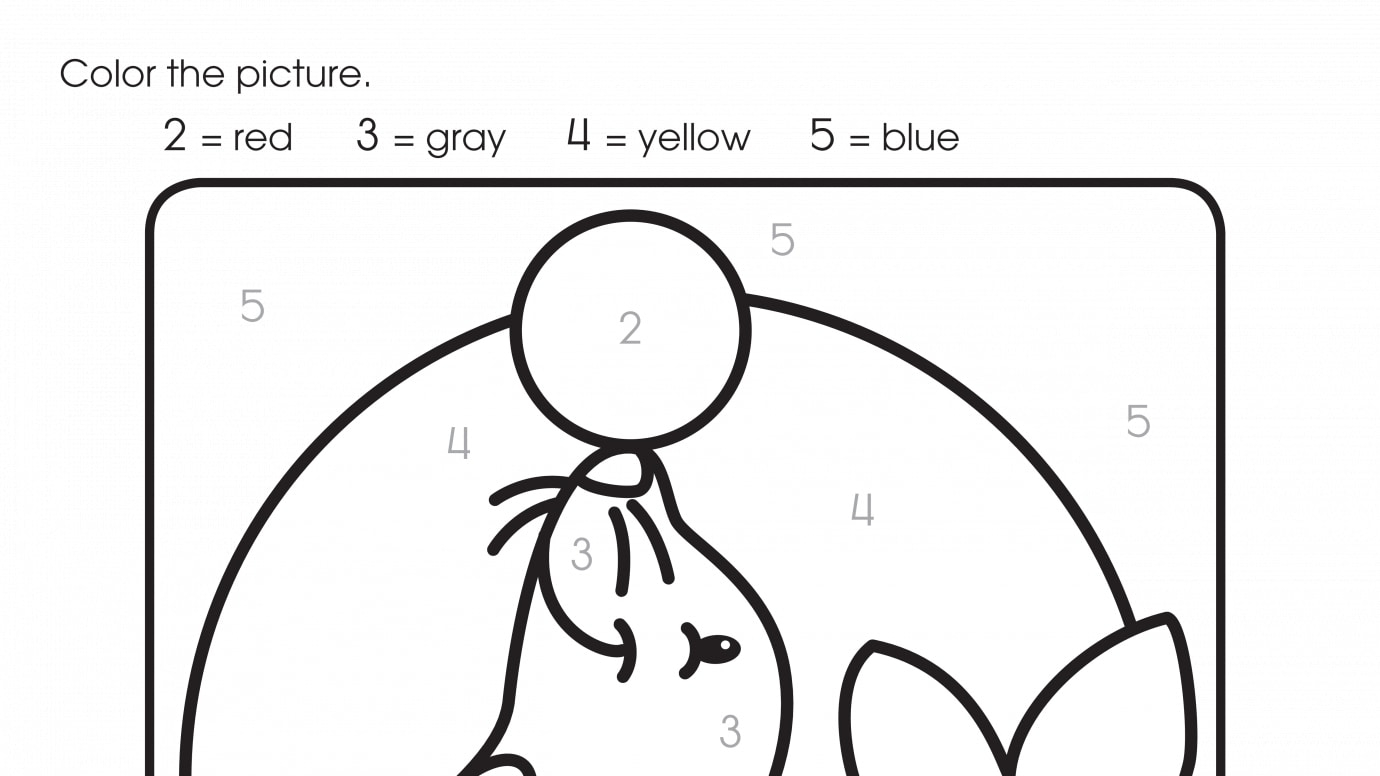 Color By Numbers 2, 3, 4, 5