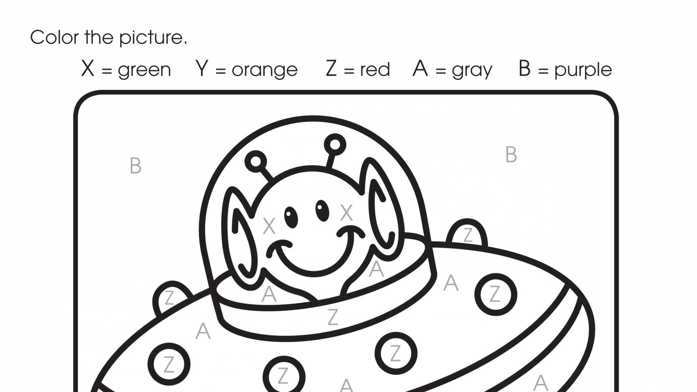 Color By Letters X, Y, Z, A, B