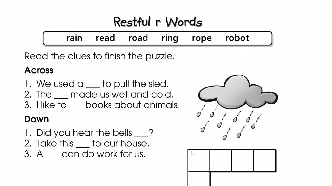 Crossword Puzzle r Words