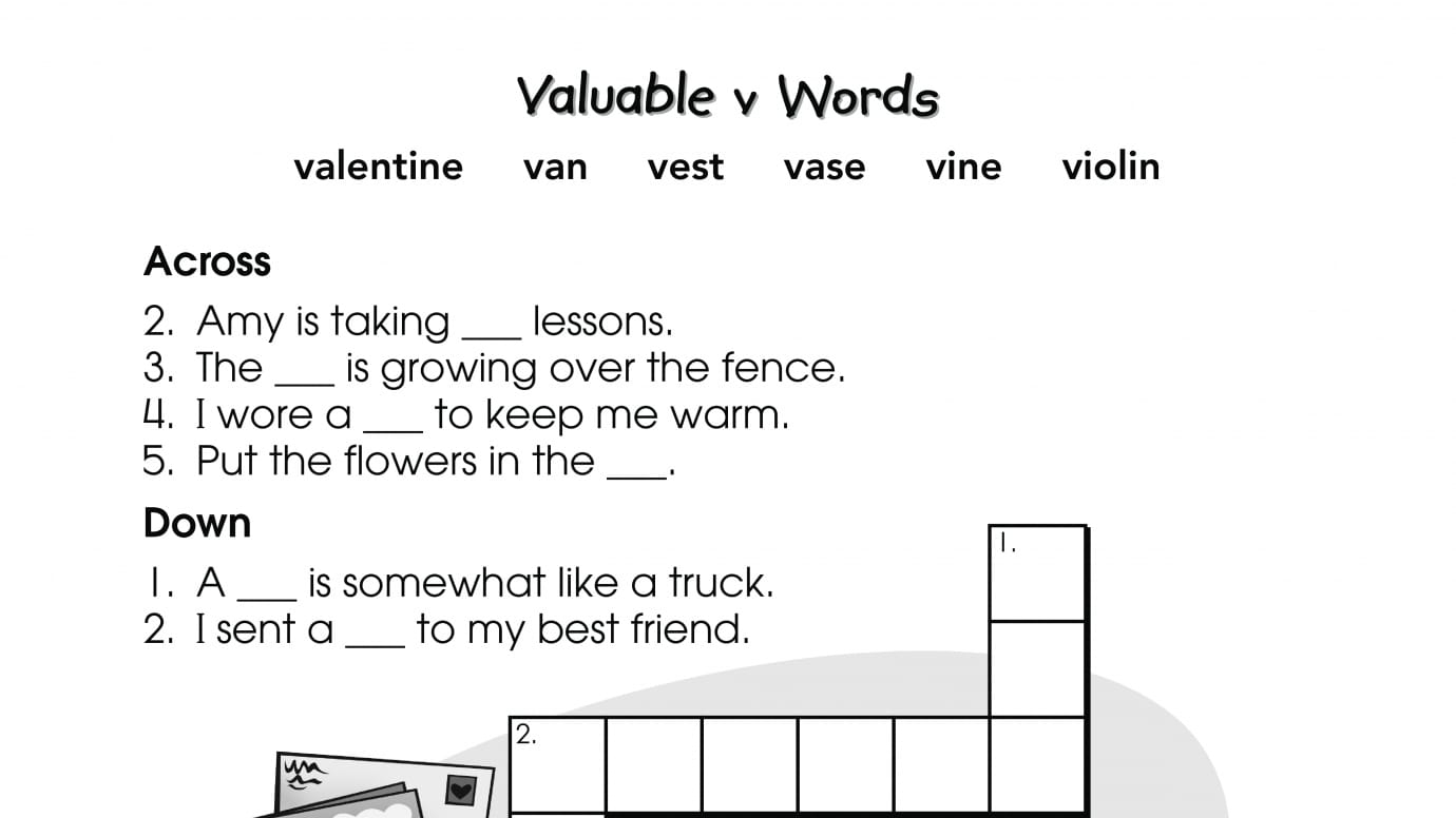 Crossword Puzzle v Words