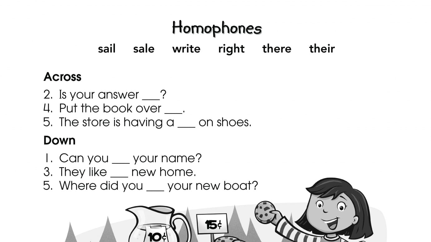 Crossword Puzzle Homophones