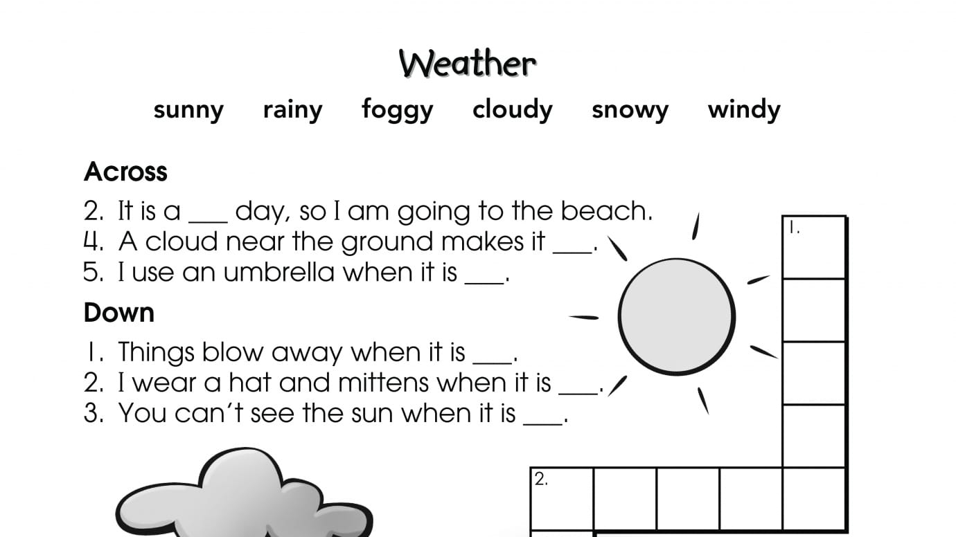 Crossword Puzzle Weather