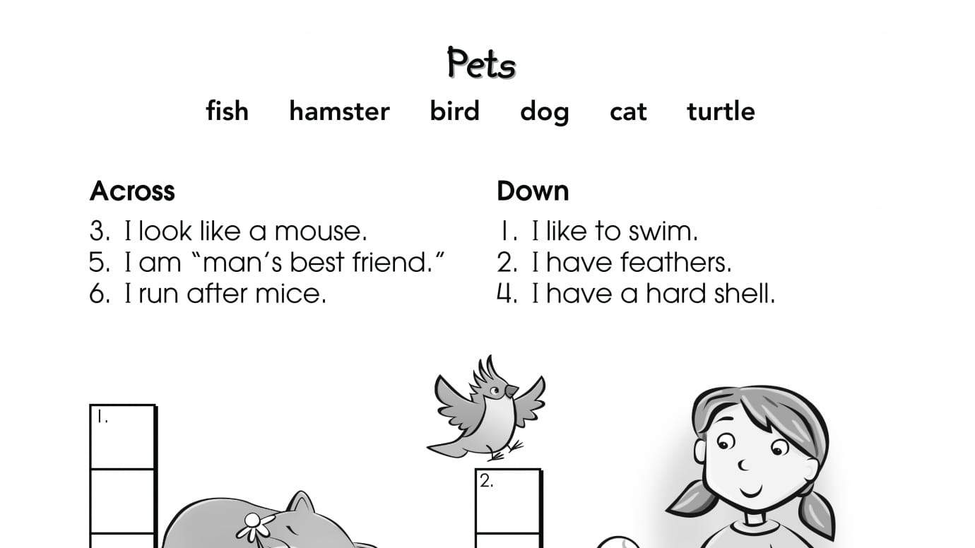 Crossword Puzzle Pets