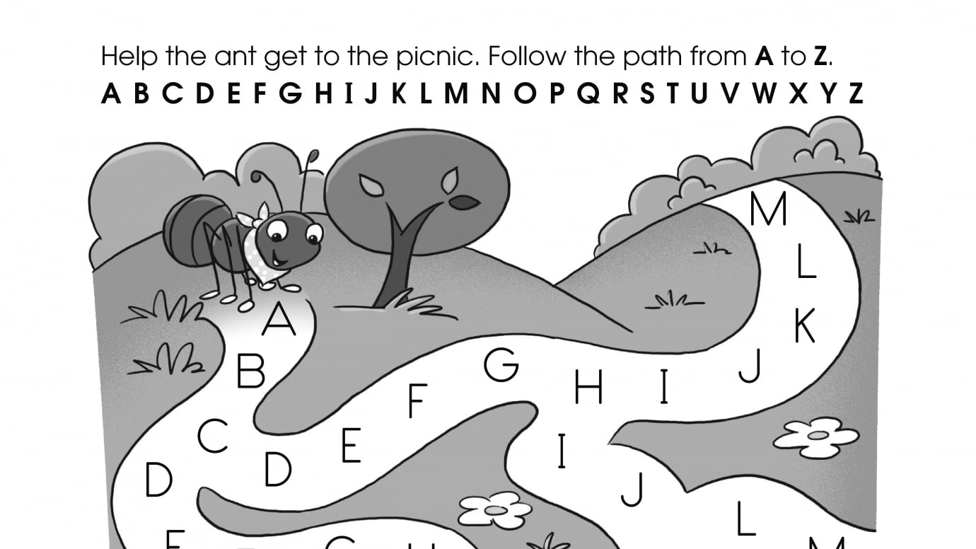 Alphabet Uppercase Maze