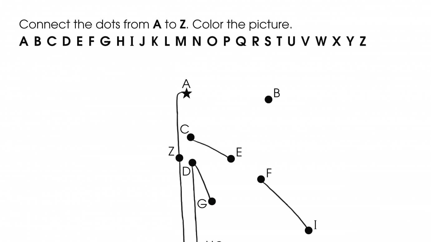 Alphabet Uppercase Dot-To-Dots