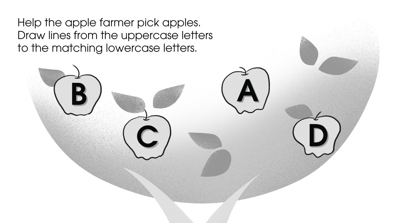 Uppercase & Lowercase Letters A-D