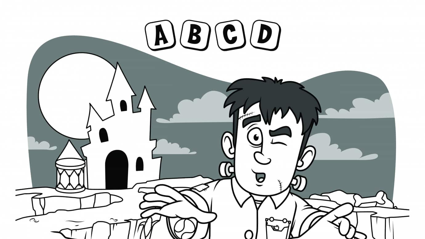 Alphabet Hidden Pictures A-D