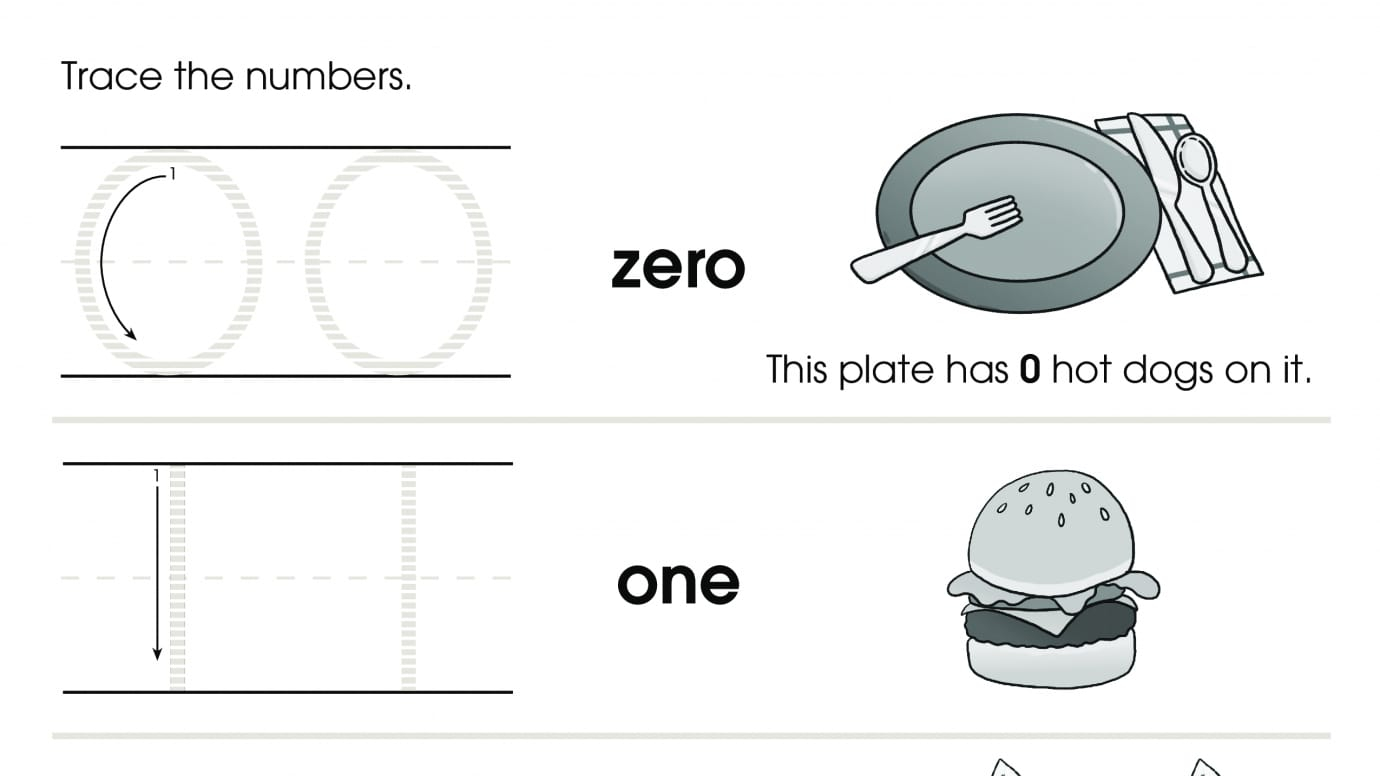 Trace and Count Numbers 0-4