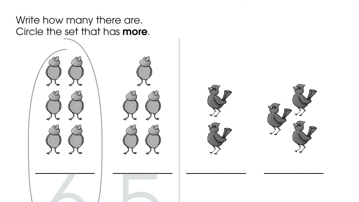 Count & Write Numbers: Showing More 2