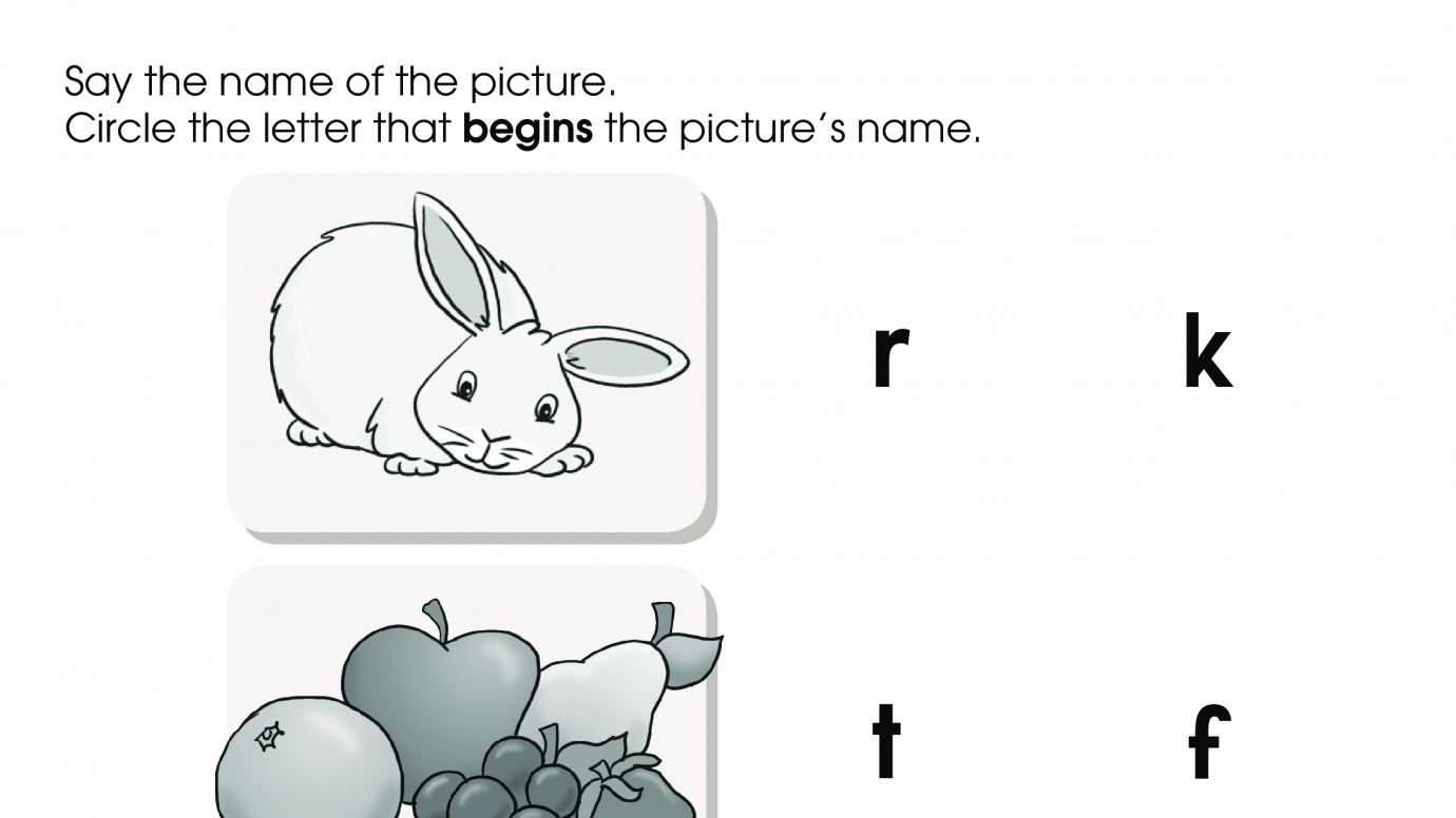 Choose the Beginning Letter 1
