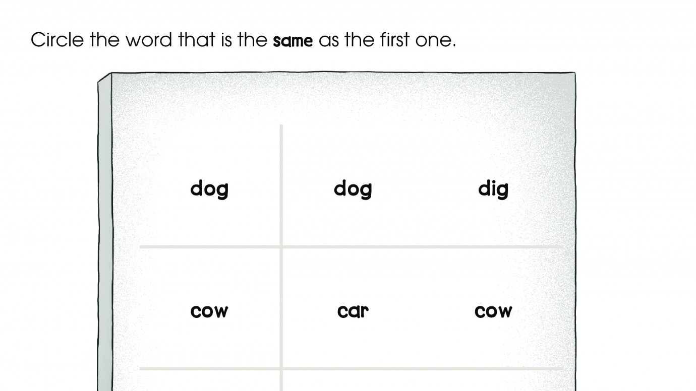 Matching Three-Letter Words