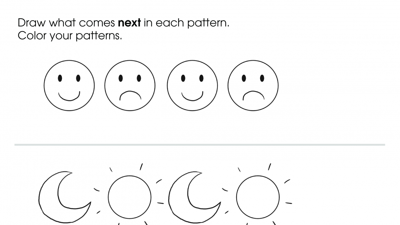 Draw & Color Patterns