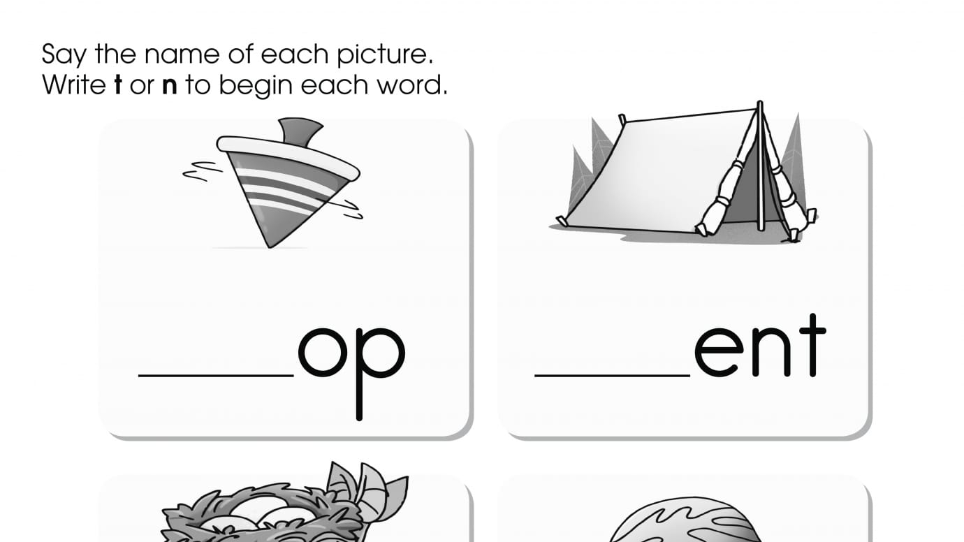 Words Using Beginning Letters t or n