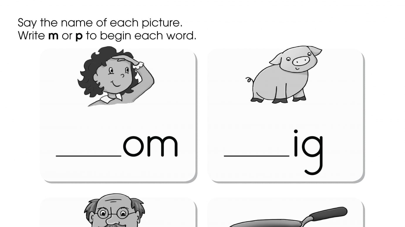 Words Using Beginning Letters m or p