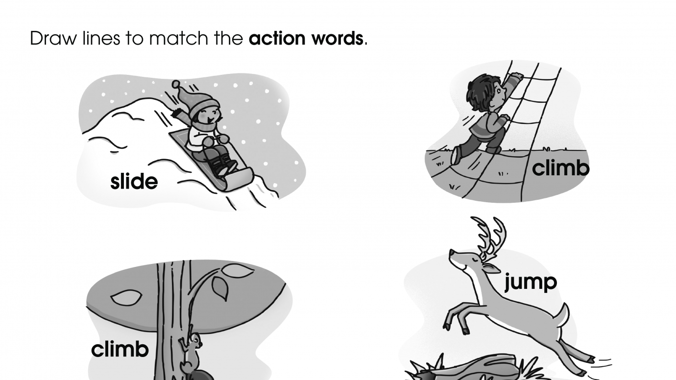 Matching Action Words