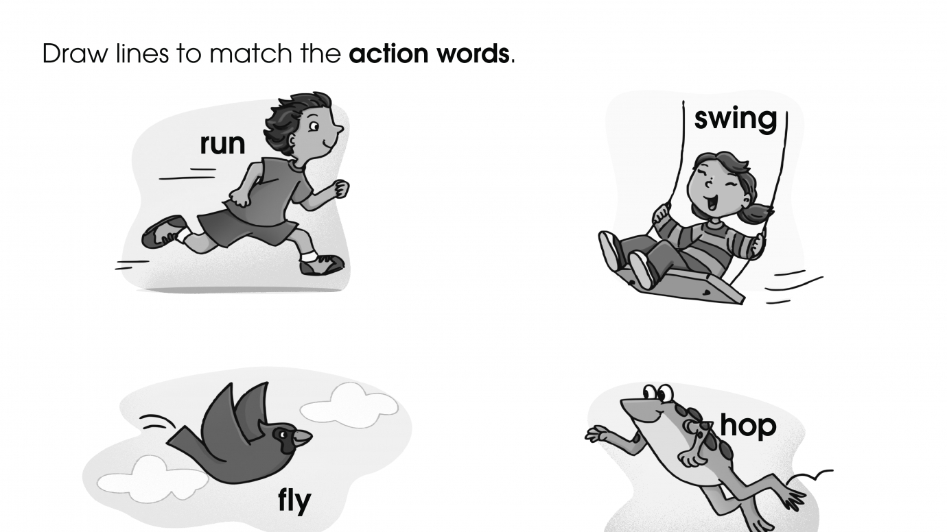 Matching Action Words