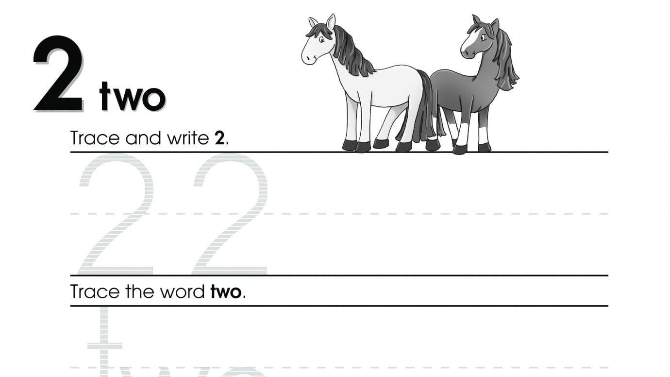 Trace, Write & Match Two